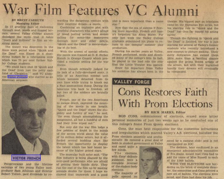Victor French Articles